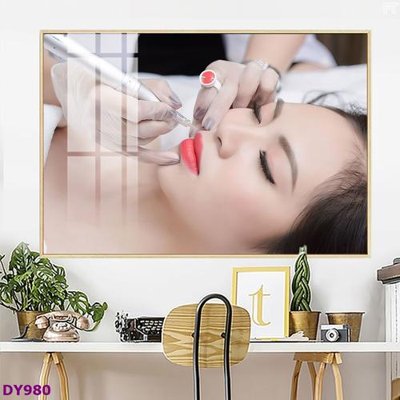 File gốc Tranh trang trí đông y dưỡng sinh spa môi mi DY980 (phong cách) châu Âu