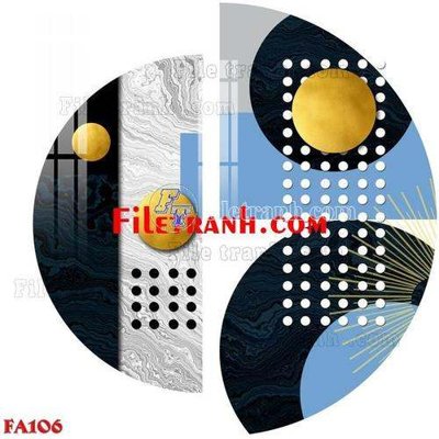 File tranh File gốc in bộ tranh decor treo tráng gương canvas FA106 (bản gốc) in canvas