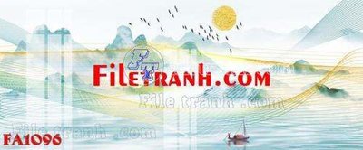 File in trần File gốc in bộ tranh decor treo tráng gương canvas FA1096 (file gốc) phong thủy