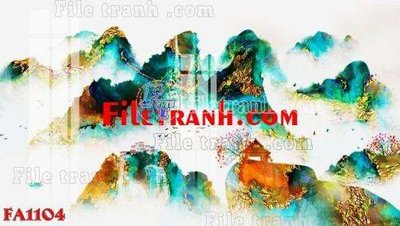 File tranh File gốc in bộ tranh decor treo tráng gương canvas FA1104 (gốc) in vải canvas