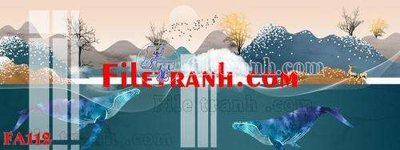 File gốc File gốc in bộ tranh decor treo tráng gương canvas FA112 (cho in UV) siêu nét