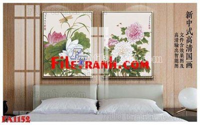 File tranh gốc File gốc in bộ tranh decor treo tráng gương canvas FA1152 (bản quyền) file PSD