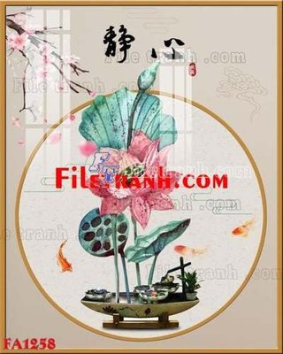 Tải file File gốc in bộ tranh decor treo tráng gương canvas FA1258 (gốc) in ấn ngay lập tức