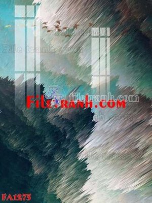 Download file gốc File gốc in bộ tranh decor treo tráng gương canvas FA1275 (in lụa) nghệ thuật