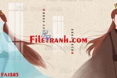 File in trần File gốc in bộ tranh decor treo tráng gương canvas FA1283 (file gốc) xuyên sáng