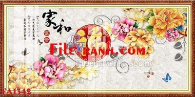 File gốc File gốc in bộ tranh decor treo tráng gương canvas FA1342 (in mica) làm quà tặng