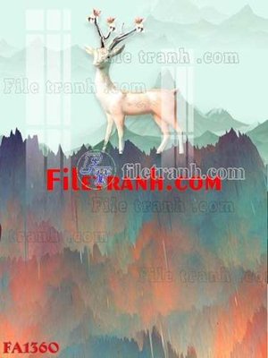 File gốc File gốc in bộ tranh decor treo tráng gương canvas FA1360 (in mica) làm bảng hiệu
