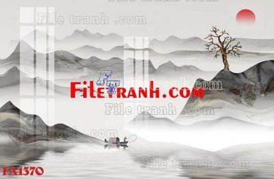 File tranh quảng cáo File gốc in bộ tranh decor treo tráng gương canvas FA1370 (download file gốc)