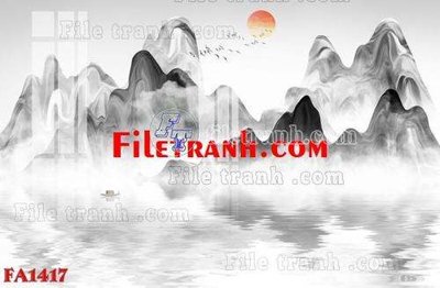 Tải về hình ảnh gốc File gốc in bộ tranh decor treo tráng gương canvas FA1417 sắc nét