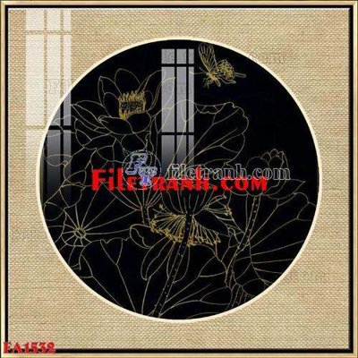 File tranh PSD File gốc in bộ tranh decor treo tráng gương canvas FA1532 chất lượng cao
