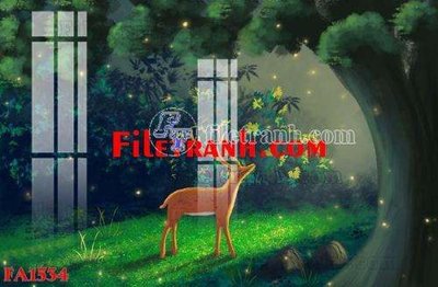 Mua file tranh gốc File gốc in bộ tranh decor treo tráng gương canvas FA1534 tại Filetranh.com