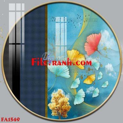 File ảnh File gốc in bộ tranh decor treo tráng gương canvas FA1549 (gốc) cho trang trí nội thất