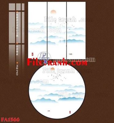 File gốc File gốc in bộ tranh decor treo tráng gương canvas FA1566 (in mica) làm bảng hiệu