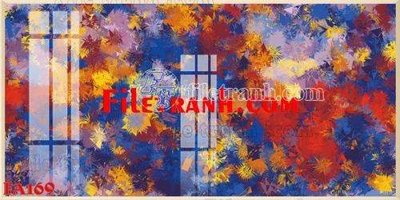 Tải file gốc in lụa File gốc in bộ tranh decor treo tráng gương canvas FA169 siêu nét