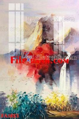 File gốc File gốc in bộ tranh decor treo tráng gương canvas FA1823 (in tráng gương) hiện đại