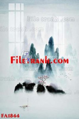 File gốc File gốc in bộ tranh decor treo tráng gương canvas FA1844 (phong cách) cổ điển