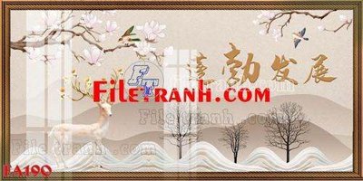 File ảnh gốc File gốc in bộ tranh decor treo tráng gương canvas FA190 không vỡ nét