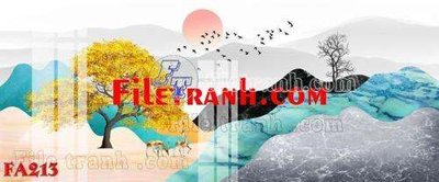 File gốc File gốc in bộ tranh decor treo tráng gương canvas FA213 (chủ đề hiện đại) trang trí