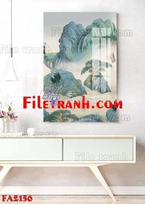 File tranh File gốc in bộ tranh decor treo tráng gương canvas FA2156 (bản gốc) treo tường