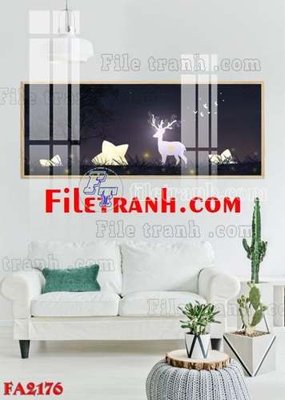 File gốc File gốc in bộ tranh decor treo tráng gương canvas FA2176 (in ấn) màu sắc trung thực