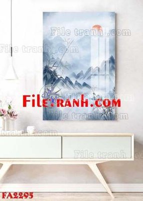 File in ấn File gốc in bộ tranh decor treo tráng gương canvas FA2295 (bản gốc) từ file gốc