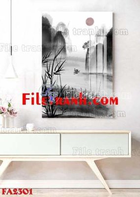 File in ấn cao cấp File gốc in bộ tranh decor treo tráng gương canvas FA2301 (file gốc)