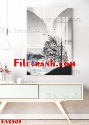 File gốc File gốc in bộ tranh decor treo tráng gương canvas FA2305 (trang trí) phòng trẻ em