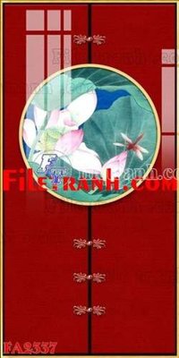 File in trần File gốc in bộ tranh decor treo tráng gương canvas FA2337 (file gốc) phong thủy