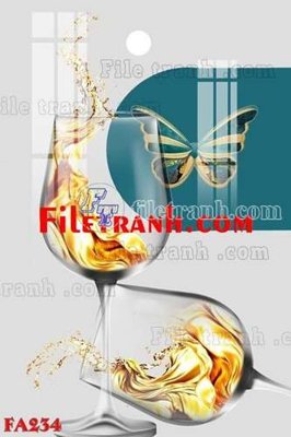 Tải file gốc in lụa File gốc in bộ tranh decor treo tráng gương canvas FA234 siêu nét