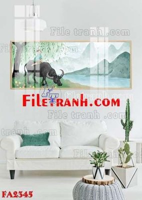File in ấn File gốc in bộ tranh decor treo tráng gương canvas FA2345 (bản gốc) sắc nét