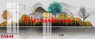 Tải file File gốc in bộ tranh decor treo tráng gương canvas FA242 (gốc) in nhanh