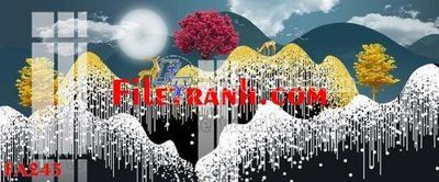 File gốc File gốc in bộ tranh decor treo tráng gương canvas FA243 (cho in UV) siêu nét