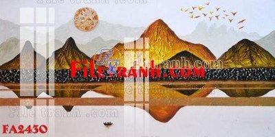 Tải file File gốc in bộ tranh decor treo tráng gương canvas FA2430 (gốc) in nhanh