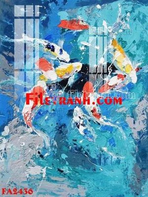 File tranh File gốc in bộ tranh decor treo tráng gương canvas FA2436 (gốc) in backlit film