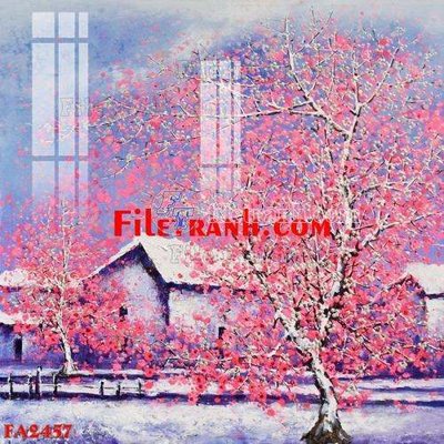 File ảnh File gốc in bộ tranh decor treo tráng gương canvas FA2457 (gốc) in biển hiệu