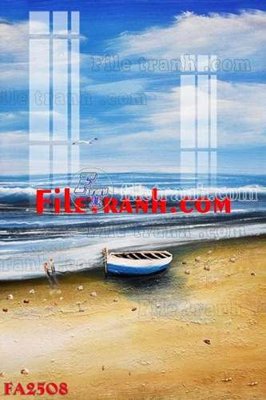 File in trần File gốc in bộ tranh decor treo tráng gương canvas FA2508 (bản gốc) bầu trời