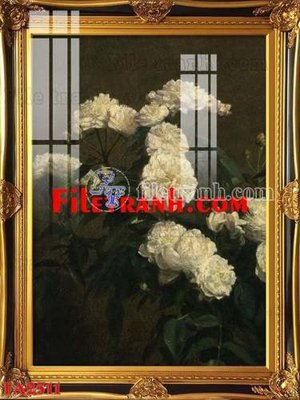 File in trần File gốc in bộ tranh decor treo tráng gương canvas FA2511 (file gốc) hoa văn 3D