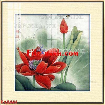 File tranh File gốc in bộ tranh decor treo tráng gương canvas FA2661 (bản gốc) in lụa 3D
