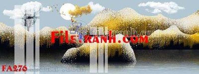 File tranh File gốc in bộ tranh decor treo tráng gương canvas FA276 (ảnh gốc) in trần xuyên sáng