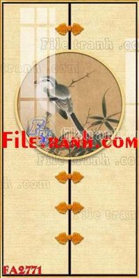 File tranh File gốc in bộ tranh decor treo tráng gương canvas FA2771 (bản gốc) treo phòng ăn