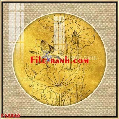 Tải file File gốc in bộ tranh decor treo tráng gương canvas FA2846 (gốc) làm file thiết kế