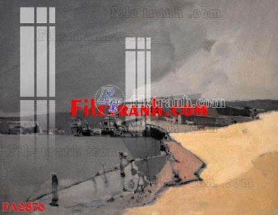 File tranh gốc in trần nhà File gốc in bộ tranh decor treo tráng gương canvas FA2876 3D