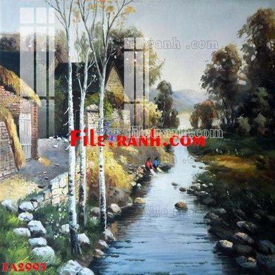 File tranh File gốc in bộ tranh decor treo tráng gương canvas FA2993 (file gốc) chủ đề phong thủy