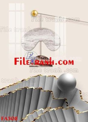 File tranh quảng cáo File gốc in bộ tranh decor treo tráng gương canvas FA308 (download file gốc)