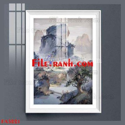 Ảnh gốc File gốc in bộ tranh decor treo tráng gương canvas FA3221 (độ nét cao) in mica