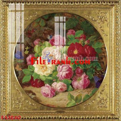 File tranh File gốc in bộ tranh decor treo tráng gương canvas FA3240 (bản gốc) in lụa 5D
