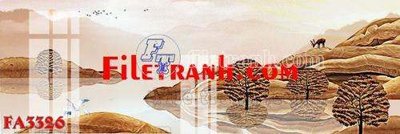 File gốc File gốc in bộ tranh decor treo tráng gương canvas FA3326 (bản quyền) cho in ấn