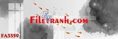 File tranh File gốc in bộ tranh decor treo tráng gương canvas FA3359 (gốc) in vải canvas