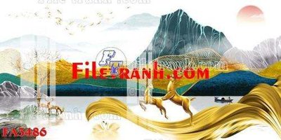 File gốc File gốc in bộ tranh decor treo tráng gương canvas FA3486 (in mica) làm quà tặng