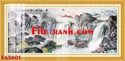 File tranh trang trí File gốc in bộ tranh decor treo tráng gương canvas FA3601 (file gốc)
